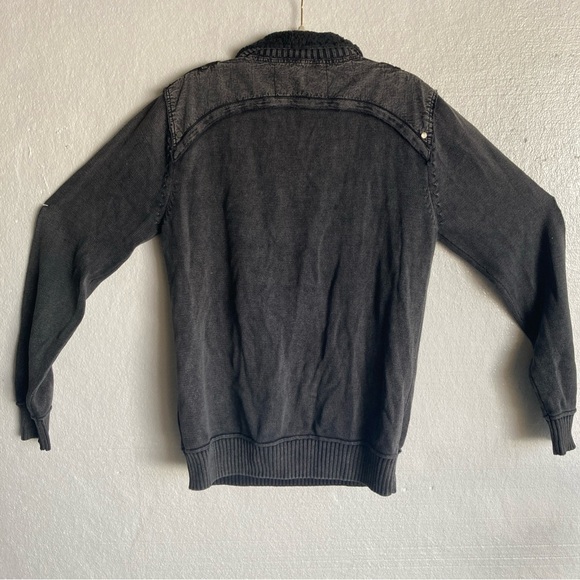 BKE Men's Charcoal Zip-Up Sweater - Picture 5 of 7